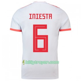 Billige Fotballdrakter Spania A.iniesta 6 VM 2018 Bortedraktsett